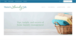 Desktop Screenshot of mamaslaundrytalk.com