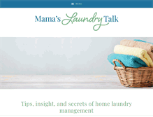 Tablet Screenshot of mamaslaundrytalk.com